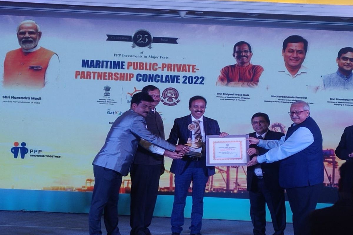Best Steamer Agent for the Year 2021-22 by Paradip Port Authority