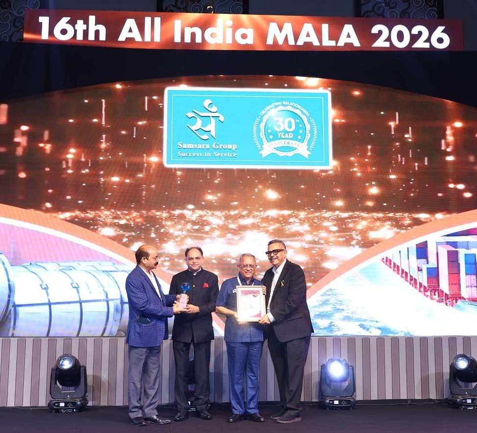 “Shipping Agent of the Year” & “Corporate Social Responsibility Award”: All India Maritime And Logistics Awards (MALA) 2026